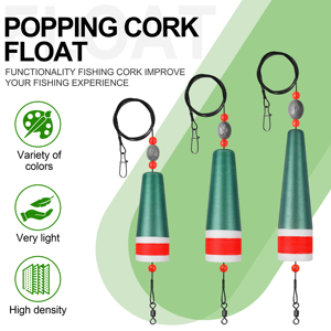 Flotadores de Corcho para Pesca en Agua Salada, Flotador con Peso para Pescar Redfish y Trucha Moteada, 15/20/30g - Product Image 3