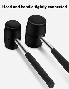 ค้อนยางหัวคู่ด้ามจับทำจากเหล็กกันลื่นด้ามยางสำหรับก่อสร้าง - Product Image 3