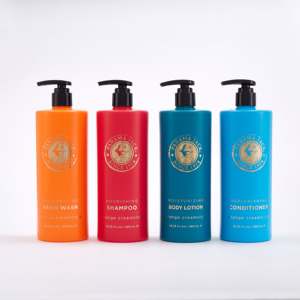 Ev otel seyahat ve Spa kullanımı için özelleştirilebilir renk ve koku ile 480ml tek kullanımlık otel banyo tuvalet şampuan seti - Product Image 1