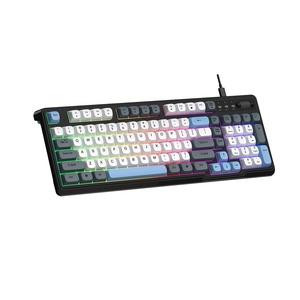 <span class=keywords><strong>Clavier</strong></span> de bureau filaire à membrane 98 touches, couleurs mélangées, pour jeux, 3 couleurs, pour ordinateur de bureau et portable, <span class=keywords><strong>avec</strong></span> éclairage LED - Product Image 4
