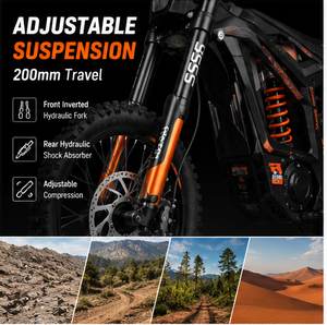 Motocicleta Eléctrica Todoterreno de 72V 10KW para Adultos, Alto Torque 400Nm, Motocicleta Eléctrica Ligera - Product Image 5