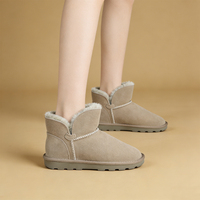 Sepatu Bot Salju Musim Gugur Musim Dingin Berbahan Suede Sapi, Sol TPR Awet, Tahan Air, Nyaman, Grosir Langsung Pabrik, Custom