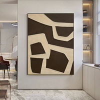 Maßgefertigte Minimalistische Wohnkultur Wandkunst Dekor Leinwandgemälde Moderne Abstrakte Schwarz-Weiß Leinwand Hängende Wanddekoration für Zuhause