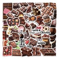 50 autocollants en PVC personnalisés pour chocolat avec adhésif puissant, impression CMYK de qualité alimentaire pour étiquettes créatives DIY