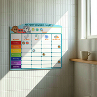 Tableau de récompenses magnétique étanche OEM pour tout-petits, idéal pour la rentrée scolaire et la maternelle, avec marqueurs acryliques