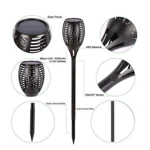Lampu Dekorasi Taman <span class=keywords><strong>LED</strong></span> Model Obor Otomatis Nyala/Mati Tenaga Surya IP65 Tahan Air Dengan Efek Api Berkedip - Product Image 6