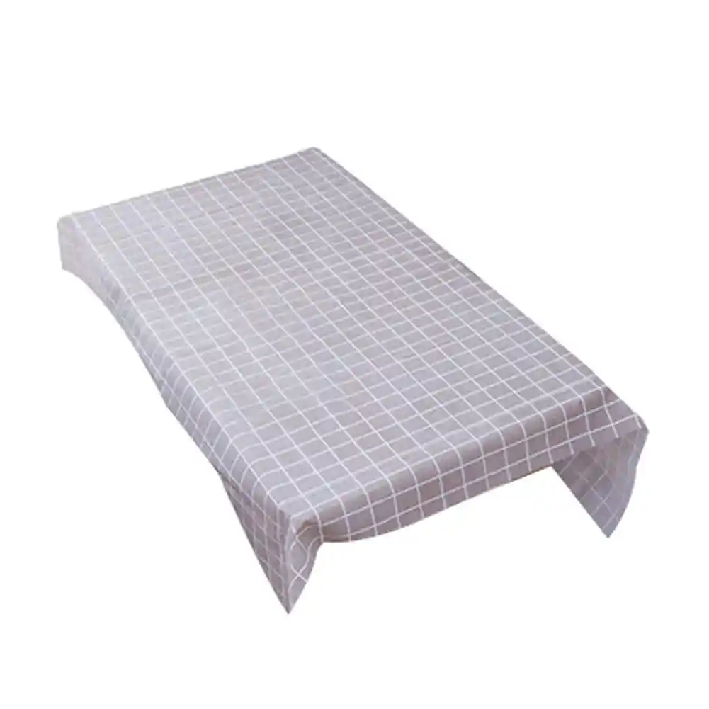 Plaid Pattern Kitchen Table Cover Waterproof Heat Resistant Tablecloth Decor Dining Table Decorations Table Covers