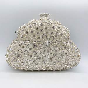 Veelkleurige Strass Vrouwen Avond Clutch Parel Portemonnee Bruids Sprankelende Diamanten Tas Kristal Bruiloft Prom Handtassen - Product Image 4