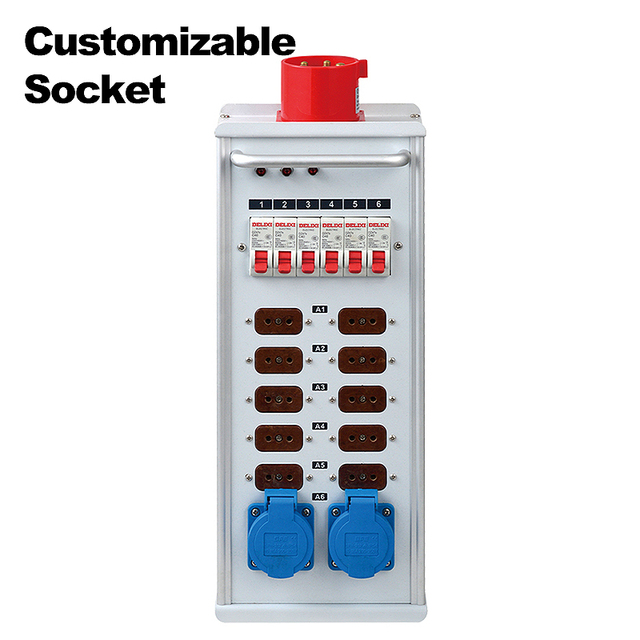 SHTX Suspension Type Stage Power Supplies Cabinets Manufacturer 12way*3.5kw Power Box 10ch Distribution Box Electrical Equipment