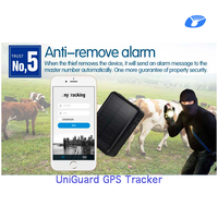 Traqueur de vache GPS à puce auto-alimenté, traqueur de chameau cheval GPS pour dispositif de suivi du bétail animal vache