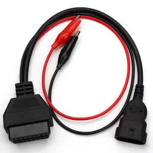 fiat 3pin Fiat Alfa Lancia 3 Pin Male To 16 Pin OBD2 OBDII Female Adapter Cable Diagnostic OBD/OBD2 Car Scanner Tool Cable