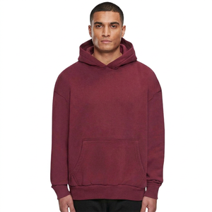 Mens Cotton Hoodie Fleece Lined <b>Waterproof</b> Breathable Fabric Unisex Fleece Hoodie Cotton Material <b>Waterproof</b> Custom Design - Product Image 1