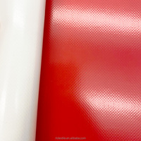 Tissu double face de bâche de PVC 750gsm imperméable ignifuge anti-rouille résistant à la tache toile de tente enduite de modèle de bloc