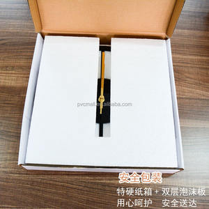 Reloj de pared de esquina redonda de 12 pulgadas de plástico ilusionista negro decorativo moderno cuadrado nórdico para decoración del hogar a precio mayorista - Product Image 4