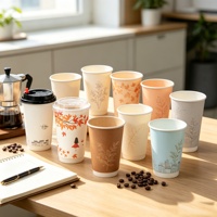 Gobelets en papier biodégradables à paroi simple, dorés, écologiques, recyclables, de qualité alimentaire, fabriqués en Chine (Jiangxi) – Vente directe usine