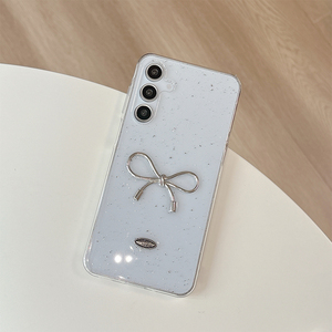 Custodia per telefono con Design personalizzato in TPU <span class=keywords><strong>trasparente</strong></span> Glitter per <span class=keywords><strong>samsung</strong></span> S25 ultra fiocco fiore cuore <span class=keywords><strong>Cover</strong></span> per S24 S23 A15 A35 A56 A24 - Product Image 3