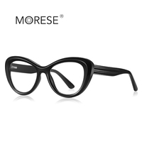 MORESE 2173 Monturas de Gafas Ópticas de Diseño para Mujer, Estilo Inglés, Anti-Luz Azul, Montura Completa, Estilo Informático, Uso Diario, Venta al Por Mayor