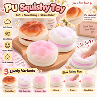 Jouet Squishy en PU à Rebond Lent, Effet Nuage, Doux et Moelleux, Jouet Anti-Stress Alimentaire Réaliste