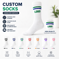 Chaussettes de sport personnalisées pour hommes et femmes, chaussettes de course et de basketball respirantes avec fond en tissu éponge, logo personnalisé