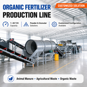 Línea <span class=keywords><strong>de</strong></span> Producción <span class=keywords><strong>de</strong></span> Fertilizantes Orgánicos Totalmente Automática para Compostaje y Granulación <span class=keywords><strong>de</strong></span> Estiércol <span class=keywords><strong>de</strong></span> Vaca, Cerdo, <span class=keywords><strong>Oveja</strong></span> y Pollo - Product Image 1