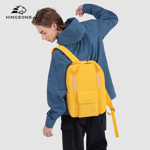 Kingsons Women's <b>Backpack</b> Lightweight Commuter <b>College</b> Student Travel Bag Solid Color Large Capacity Casual Style - Product Image 3