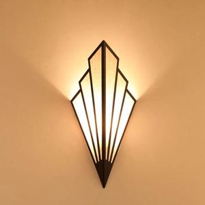 Lusso nordico semplice muro luce creativa a forma di ventaglio corpo in ferro a LED <span class=keywords><strong>per</strong></span> Hotel corridoio portico camera da letto - Product Image 4