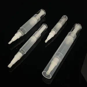 Empty Brush Twist Pen 6ml Empty Custom Logo Whiten Tooth Pen Twist Cosmetic Pen Tube With Brush Applicator