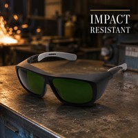 Lunettes de sécurité pour la soudure en gros, verres PC, anti-infrarouge, anti-éblouissement, résistantes aux chocs, réglables, CE EN166 ANSI Z87, unisexe