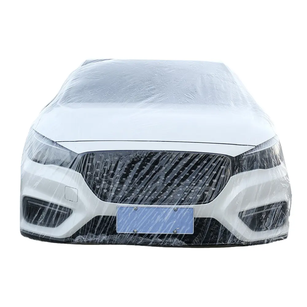 Capa de carro personalizada com características de proteção solar para carros, capa de verão descartável