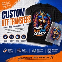 Transferts DTF personnalisés pour les petites entreprises, impression à la demande, fournisseur de transferts thermiques pour vêtements