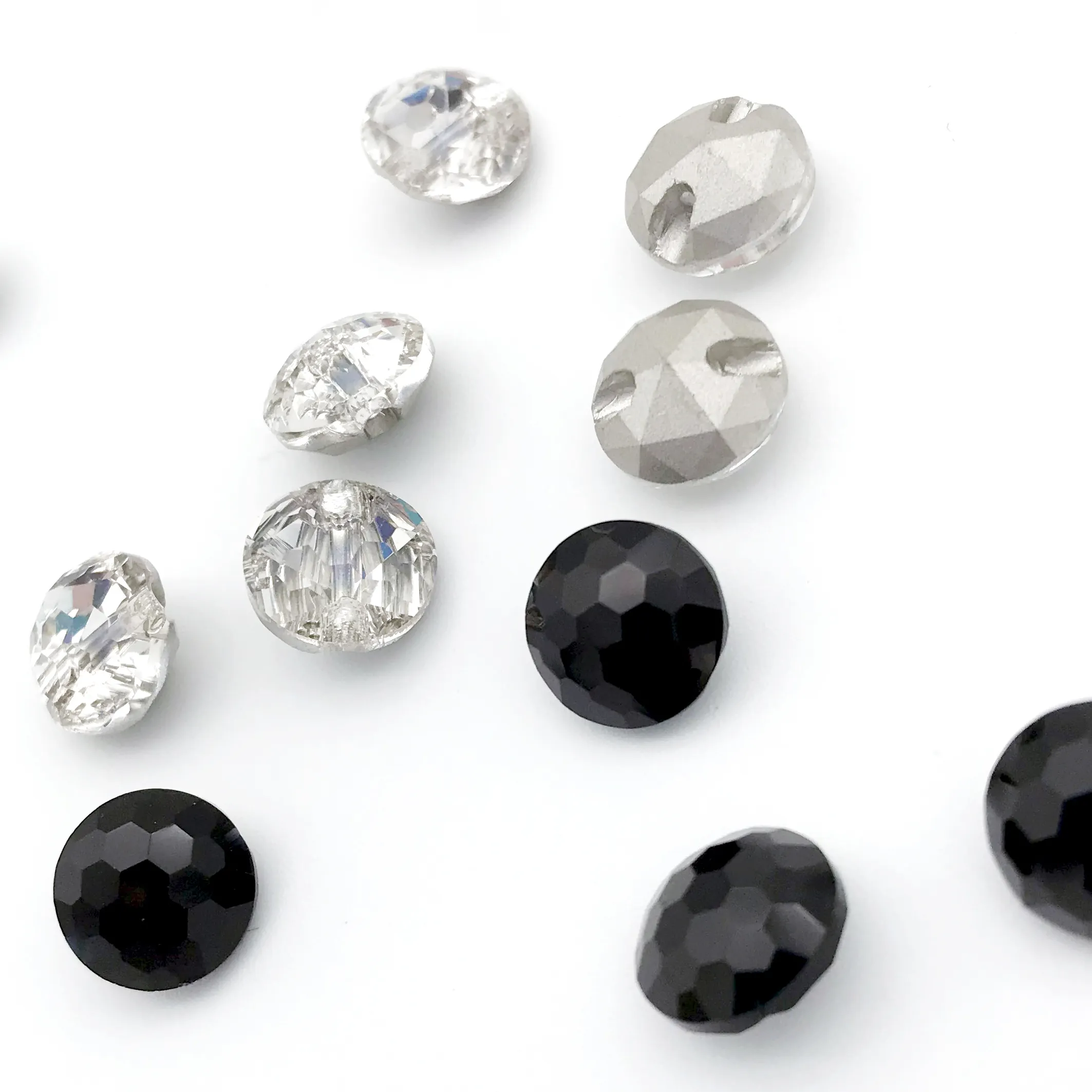 10mm rhinestone crystal diamond half ball shank buttons