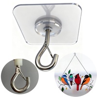 Support de suspension robuste pour plantes suspendues, crochet de plafond adhésif sans trace, ventouse en fer, crochet réglable pour œillet de rideau, moustiquaire