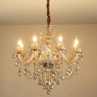 Lustre De luxe K9 moderne, Lustre en Cristal, éclairage 3/6/8/10/15/18, ac 110v/220v
