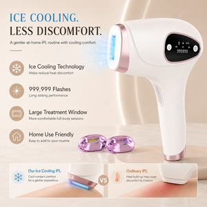 Ensemble d'outils d'épilation à froid 3 en 1, efficace pour une peau lisse, 9 niveaux d'intensité énergétique, épilateur portable haute puissance pour femmes - Product Image 2
