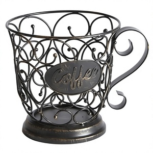 Estante de exhibición para tazas y platillos de hierro con diseño Art Deco de bodegón, soporte para tazas para decoración del hogar y cocina, ideal para aniversarios. - Product Image 2