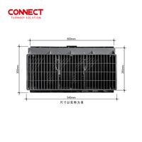 Fenêtre d'aération latérale en ABS et PE rouge et jaune pour élevage de volailles, de porcs, de moutons, d'équipements d'élevage, entrée d'air de ventilation blanche