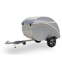 Caravane de voyage moderne, spacieuse et portable pour bagages, animaux de compagnie et plus encore