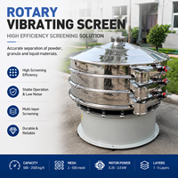Machine de criblage vibratoire rotative automatique, séparateur vibrant circulaire pour le traitement des poudres alimentaires et chimiques