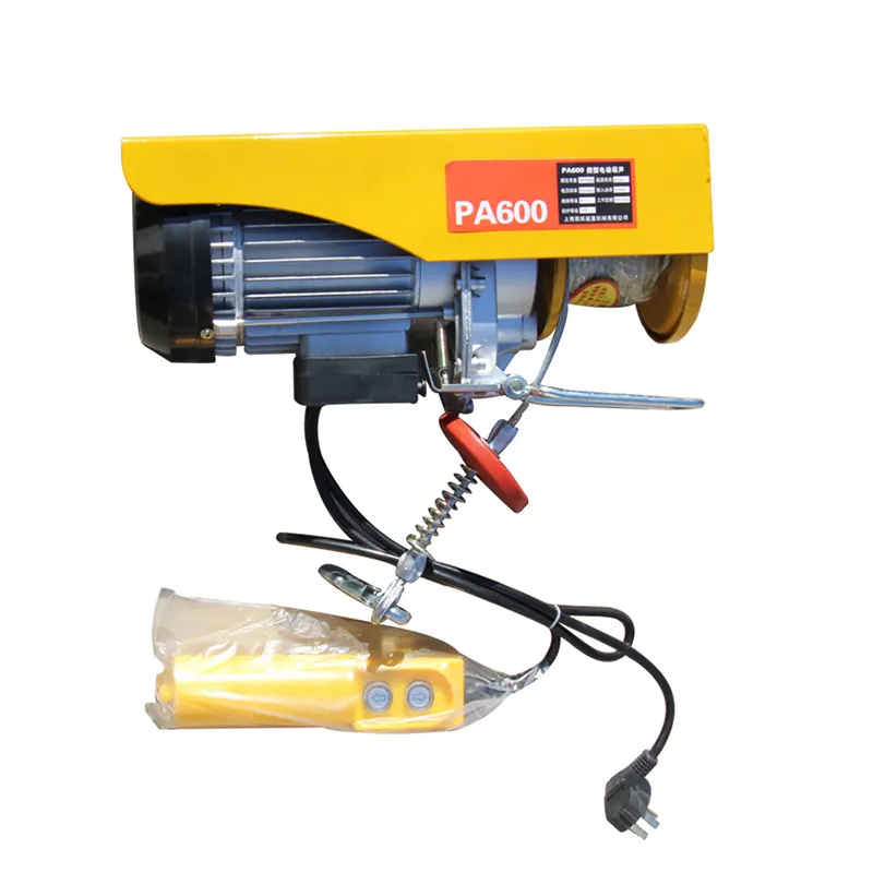 Pa 300kg 500kg 1000kg điện hoist Lift 110V 220V 230V Mini nhỏ dây điện Rope hoist với xe đẩy 1 tấn