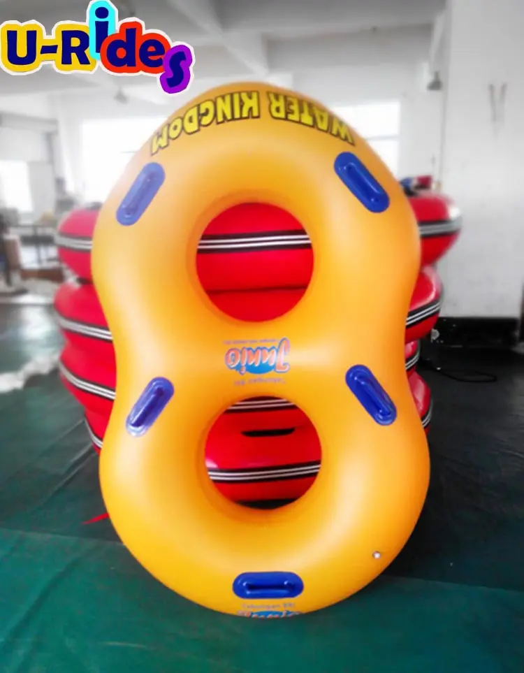 water park equipment Pure PVC inflatable float double waterpark tube inflatable water slide tubes for commercial use water slide