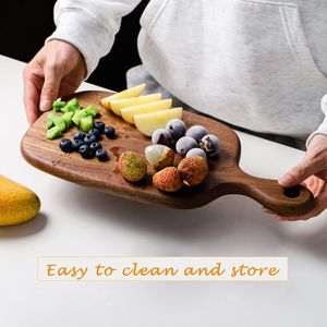 Tabla de cortar de ébano OEM personalizada, tabla de madera gruesa y resistente con grano natural, ideal para carnicerías y procesamiento de carne - Product Image 1