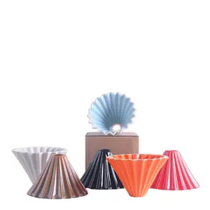 Gocciolatore in ceramica Origami in stile giapponese Solhui versare sopra la tazza del filtro da caffè
