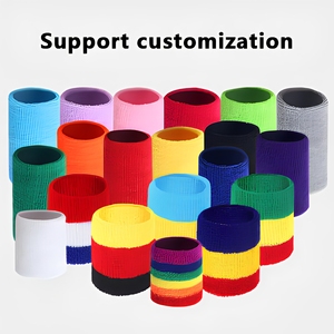 Muñequeras Deportivas Cómodas y Protectoras de Algodón con Logotipo Personalizado, Juego de Muñequeras Deportivas de Color Sólido - Product Image 5