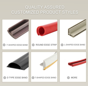 Mới được liệt kê D-Hình dạng cao su đùn hồ sơ cạnh dải cho bảo vệ cửa sổ xe - Product Image 5