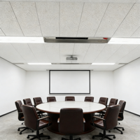 Panneau acoustique en laine de roche insonorisant moderne, ignifuge, pour plafond suspendu d'hôtel et de salle de conférence, tuile de plafond suspendu 2x2