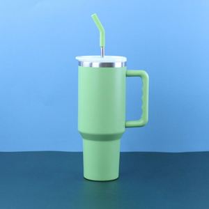 40oz H3.0 <b>Handle</b> Car <b>Travel</b> Tumbler Vacuum <b>Mug</b> Lid Straw Non-Slip Base ODM Custom Color - Product Image 3