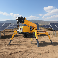 Nouvelle grue araignée mobile JCPROTECH 8T 10T certifiée CE, hauteur de levage 21m, 76KW, avec nacelle pour le levage de verre, pour travaux extérieurs en bâtiment