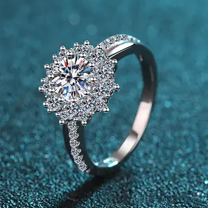 Cincin Pernikahan Perak 925 Asli Ditetapkan untuk Wanita Antik Hari Jadi Janji Perhiasan Band Aku Mencintaimu Hadiah Cincin Berlian Moissanite