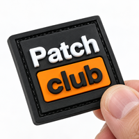 Badge en caoutchouc PVC souple, durable, imperméable, avec logo personnalisé en relief 3D, pour vêtements, sacs, chapeaux, uniformes, prix de gros, patch PVC