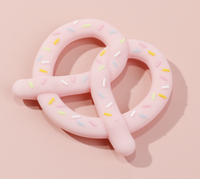 Jouets de dentition en silicone pour bébés de 6 à 12 mois, anneaux de dentition pour bébés, jouets à mâcher pour bébés filles